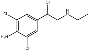 Benzenemethanol, 4-amino-3,5-dichloro-α-[(ethylamino)methyl]- Structure