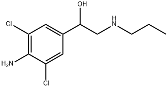 Benzenemethanol, 4-amino-3,5-dichloro-α-[(propylamino)methyl]- Structure