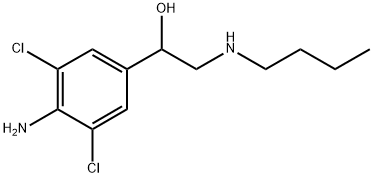 Benzenemethanol, 4-amino-α-[(butylamino)methyl]-3,5-dichloro- Structure