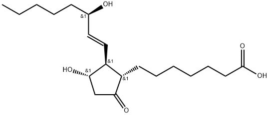 (+)-Prostaglandin E1 Structure