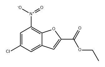 ethyl 5-chloro-7-nitrobenzofuran-2-carboxylate Structure