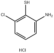 2-Amino-6-chlorobenzenethiol hydrogen chloride, 95% 구조식 이미지