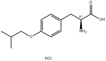 (S)-2-aMino-3-(4-isobutoxyphenyl)propanoic acid hydrochloride 구조식 이미지