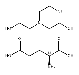 L-glutamic acid, compound with 2,2',2''-nitrilotrisethanol (1:1) 구조식 이미지