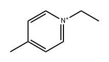 Pyridinium, 1-ethyl-4-methyl- Structure