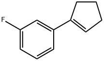 1-(cyclopent-1-en-1-yl)-3-fluorobenzene 구조식 이미지