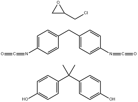 Bisphenol A-4,4''-diisocyanatodiphenylmethane-epichlorohydrin copolymer Structure