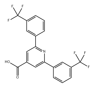 2,6-Bis(3-(trifluoromethyl)phenyl)isonicotinic acid Structure