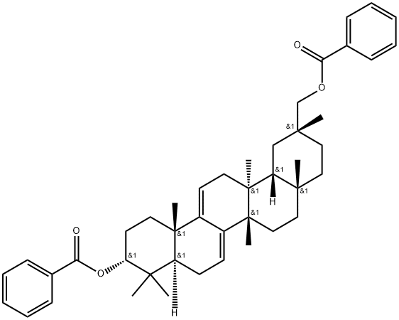 3,29-O-dibenzoyloxykarounidiol 구조식 이미지