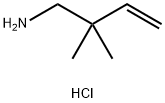 2,2-dimethylbut-3-en-1-amine HCl 구조식 이미지