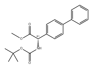 methyl (S)-2-([1,1'-biphenyl]-4-yl)-2-((tert-butoxycarbonyl)amino)acetate Structure