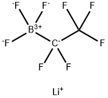 Borate(1-), trifluoro(1,1,2,2,2-pentafluoroethyl)-, lithium (1:1), (T-4)- Structure