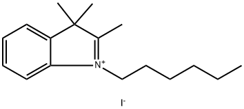 3H-Indolium, 1-hexyl-2,3,3-trimethyl-, iodide (1:1) Structure