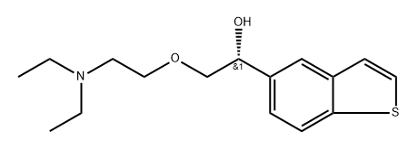 Benzo[b]thiophene-5-Methanol,a-[[2-(diethylaMino)ethoxy]Methyl]-,(aR)- 구조식 이미지