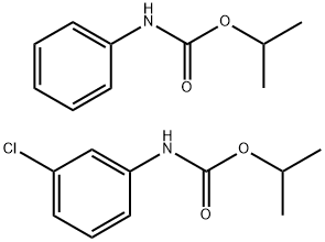Carbamic acid, N-(3-chlorophenyl)-, 1-methylethyl ester, compd. with 1-methylethyl N-phenylcarbamate (1:1) 구조식 이미지