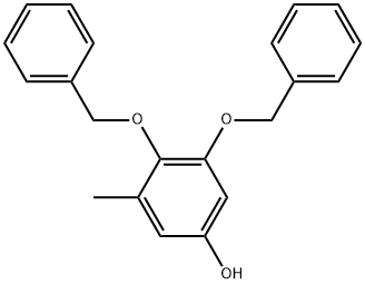 3-Methyl-4,5-bis(phenylmethoxy)phenol Structure