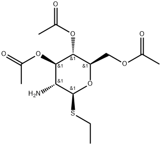 β-D-Glucopyranoside, ethyl 2-amino-2-deoxy-1-thio-, 3,4,6-triacetate Structure