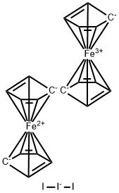 1,1''-Biferrocenium(1+), (triiodide) (1:1) Structure