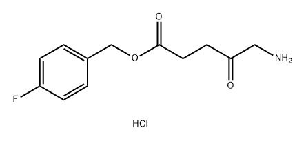 Pentanoic acid, 5-amino-4-oxo-, (4-fluorophenyl)methyl ester, hydrochloride (1:1) Structure