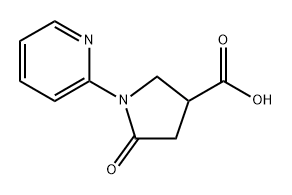 5-oxo-1-(2-pyridyl)pyrrolidine-3-carboxylic acid Structure