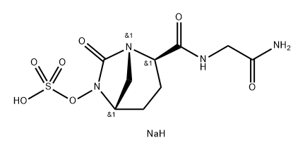 Sulfuric acid, mono((1 R,2S,5R)-2-[[(2-amino-2- oxoethyl)amino]carbonyl]-7-oxo-1 ,6-diazab icyclo[3.2.1 ]oct-6-yl) ester, sodium salt (1 : 1 ), rel Structure