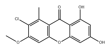 7-Chloro-6-O-methylnorlichexanthone 구조식 이미지