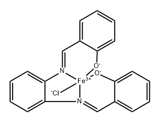 Chlorido[N,N'-disalicylidene-1,2-phenylenediamine]iron(III) 구조식 이미지