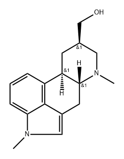 Ergoline-8-methanol, 1,6-dimethyl-, (8β)- (9CI) Structure