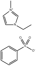 1H-Imidazolium, 3-ethyl-1-methyl-, benzenesulfonate (1:1) Structure