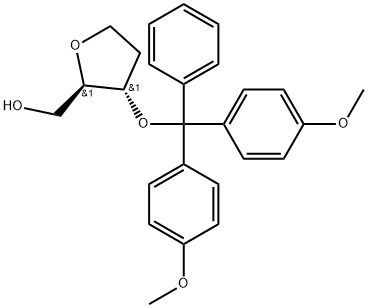 D-erythro-Pentitol, 1,4-anhydro-3-O-[bis(4-methoxyphenyl)phenylmethyl]-2-deoxy- Structure