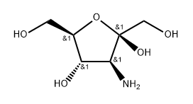 3-Amino-3-deoxy-beta-D-fructofuranose Structure