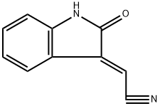 (E)-2-(2-Oxoindolin-3-ylidene)acetonitrile Structure