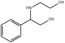 Benzeneethanol, β-[(2-hydroxyethyl)amino]- Structure
