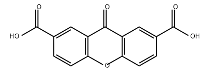 xanthone-2,7-carboxylic acid Structure