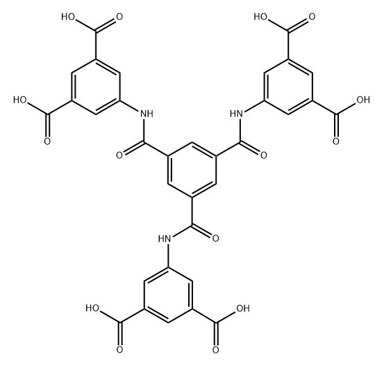 5,5',5''-((benzene-1,3,5-tricarbonyl)tris(azanediyl))triisophthalic acid 구조식 이미지
