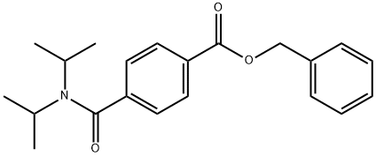 Phenylmethyl 4-[[bis(1-methylethyl)amino]carbonyl]benzoate Structure