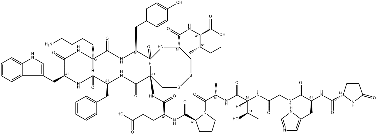 (Pyr1)-Urotensin II 구조식 이미지