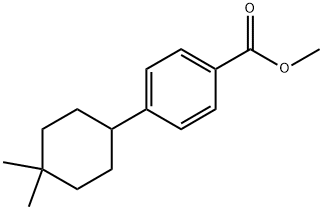 4-(4,4-Dimethylcyclohexyl)-benzoic acid methyl ester Structure