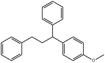 (1-(4-methoxyphenyl)propane-1,3-diyl)dibenzene Structure