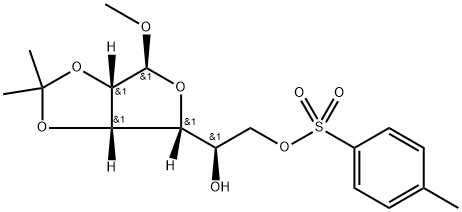 Methyl 2,3-O-isopropylidene-6-O-tosyl-α-D-mannofuranoside Structure