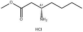 methyl (S)-3-aminoheptanoate hydrochloride Structure