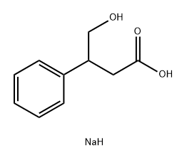 Sodium 4-hydroxy-3-phenylbutanoate Structure