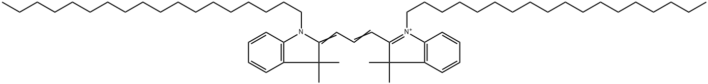 3,3'-디옥타데실린도카르보시아닌 구조식 이미지