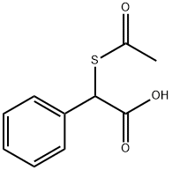 Benzeneacetic acid, α-(acetylthio)- 구조식 이미지