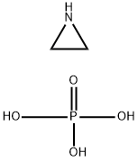 Azinridine homopolymer salt with phosphoric acid Structure