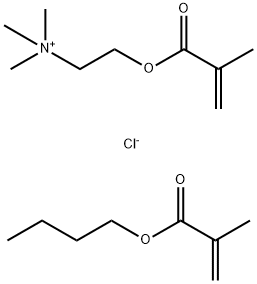 에타나미늄,N,N,N-트리메틸-2-(2-메틸-1-옥소-2-프로페닐)옥시-,염화물,부틸2-메틸-2-프로페노에이트중합체 구조식 이미지