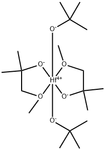 Hafnium bis[1-(methoxy-kO)-2-methyl-2-propano-lato-kO]bis(2-methyl-2-propanolato) Structure