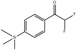 2,2-Difluoro-1-(4-(trimethylsilyl)phenyl)ethanone Structure