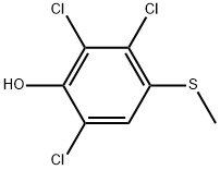 2,3,6-Trichloro-4-(methylthio)phenol Structure