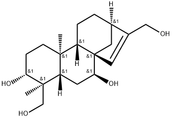 (4S)-Kaur-15-ene-3α,7β,17,19-tetrol 구조식 이미지